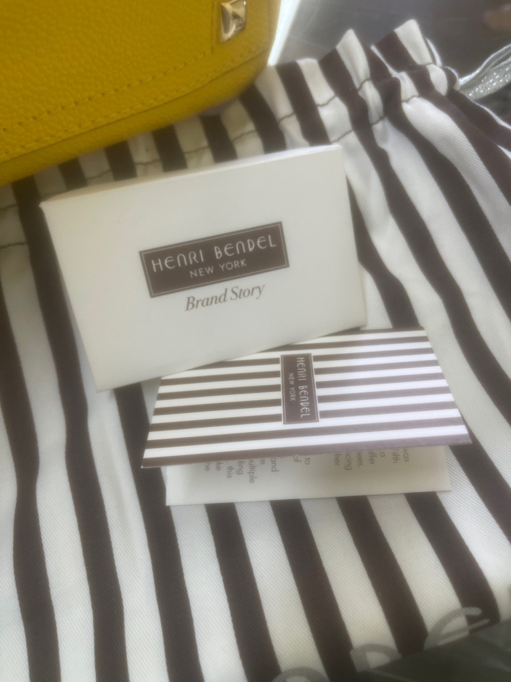 henri bendel Yellow Pebbled Leather Satchel - Picture 13 of 13